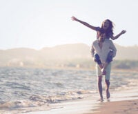 Couple on a walk