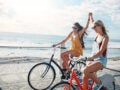 Women on bicycle