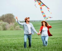 Couple on a walk